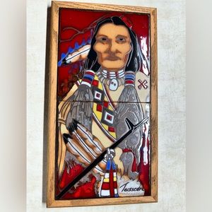 Vintage wall hanging, coaster or trivet